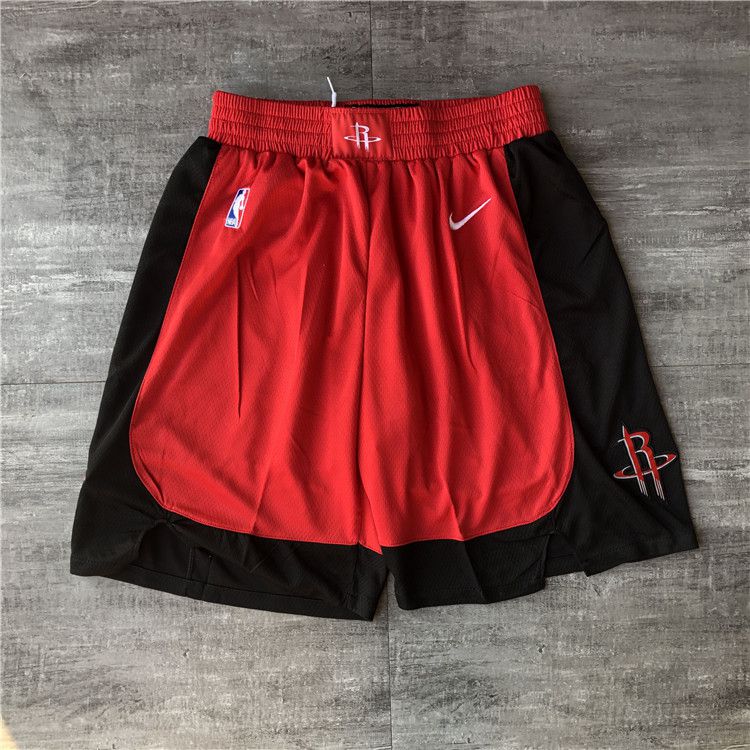 Cheap Men NBA Houston Rockets Red Shorts 04162